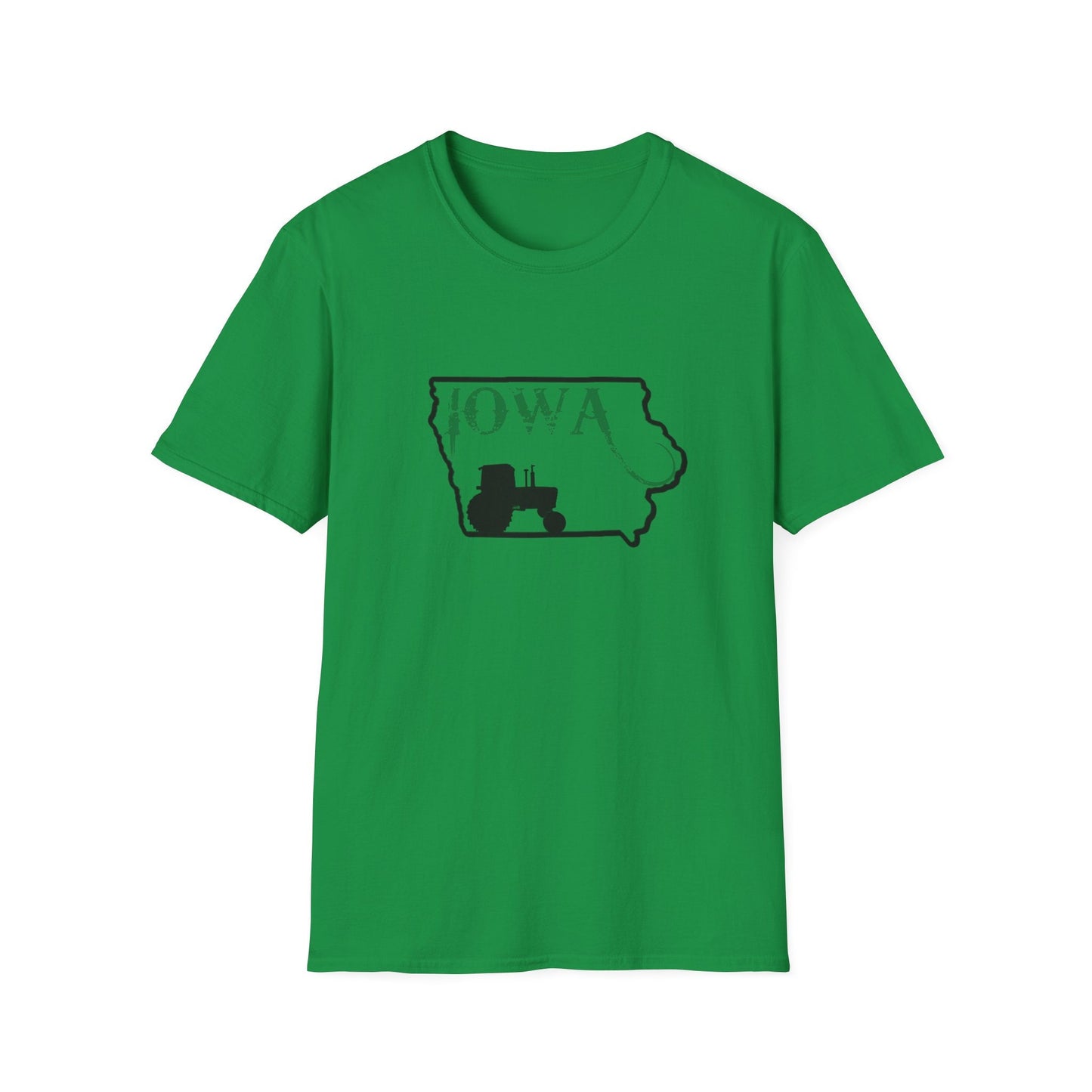 4450 & Iowa Silhouette John Deere Farming T-shirt