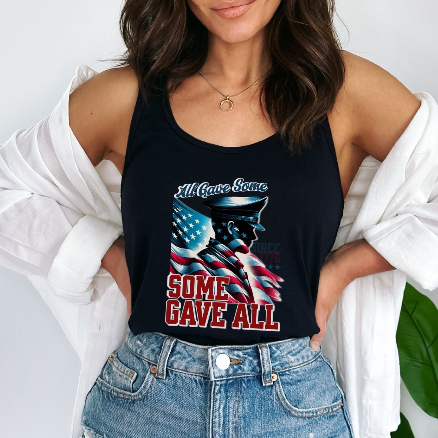 All Gave Some, Some Gave All: Soldier Memorial 4th of July Tank Top