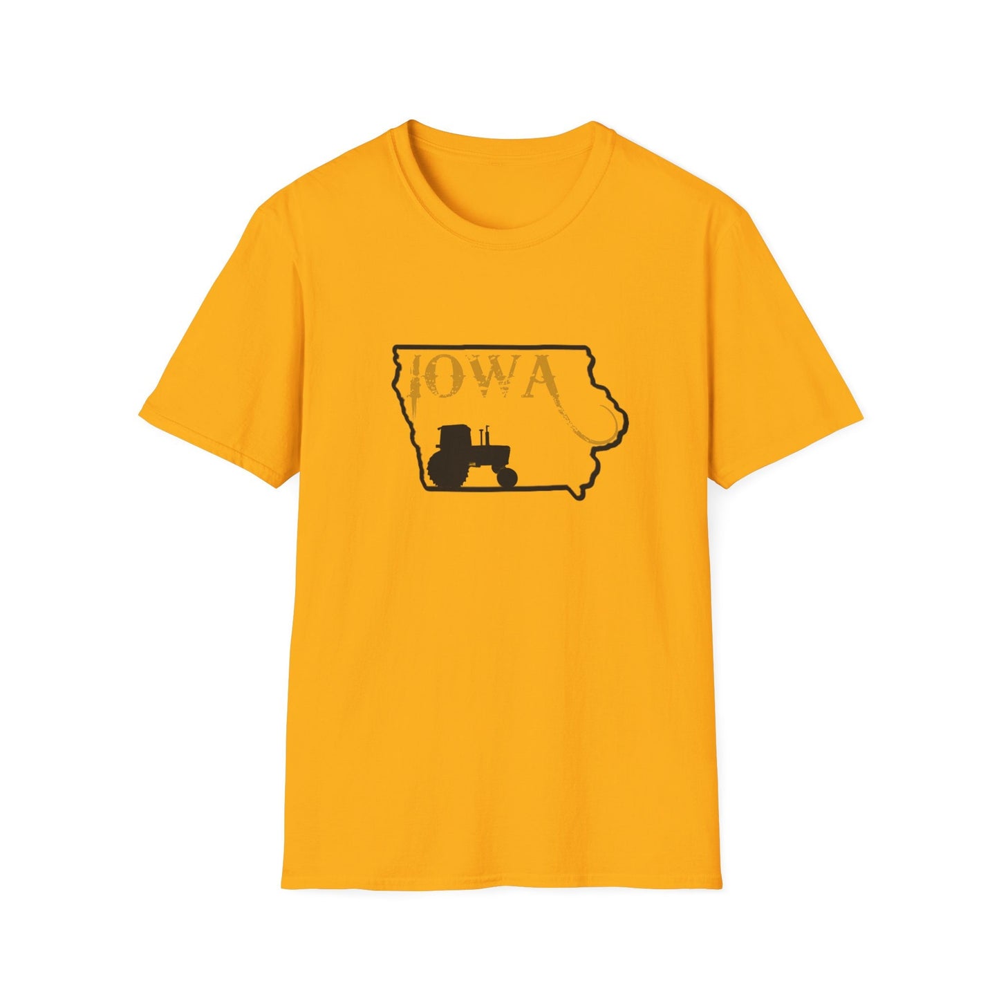 4450 & Iowa Silhouette John Deere Farming T-shirt
