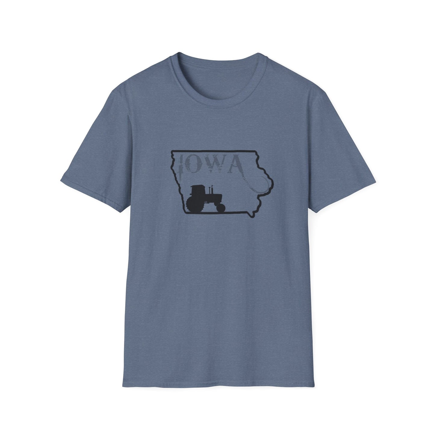 4450 & Iowa Silhouette John Deere Farming T-shirt