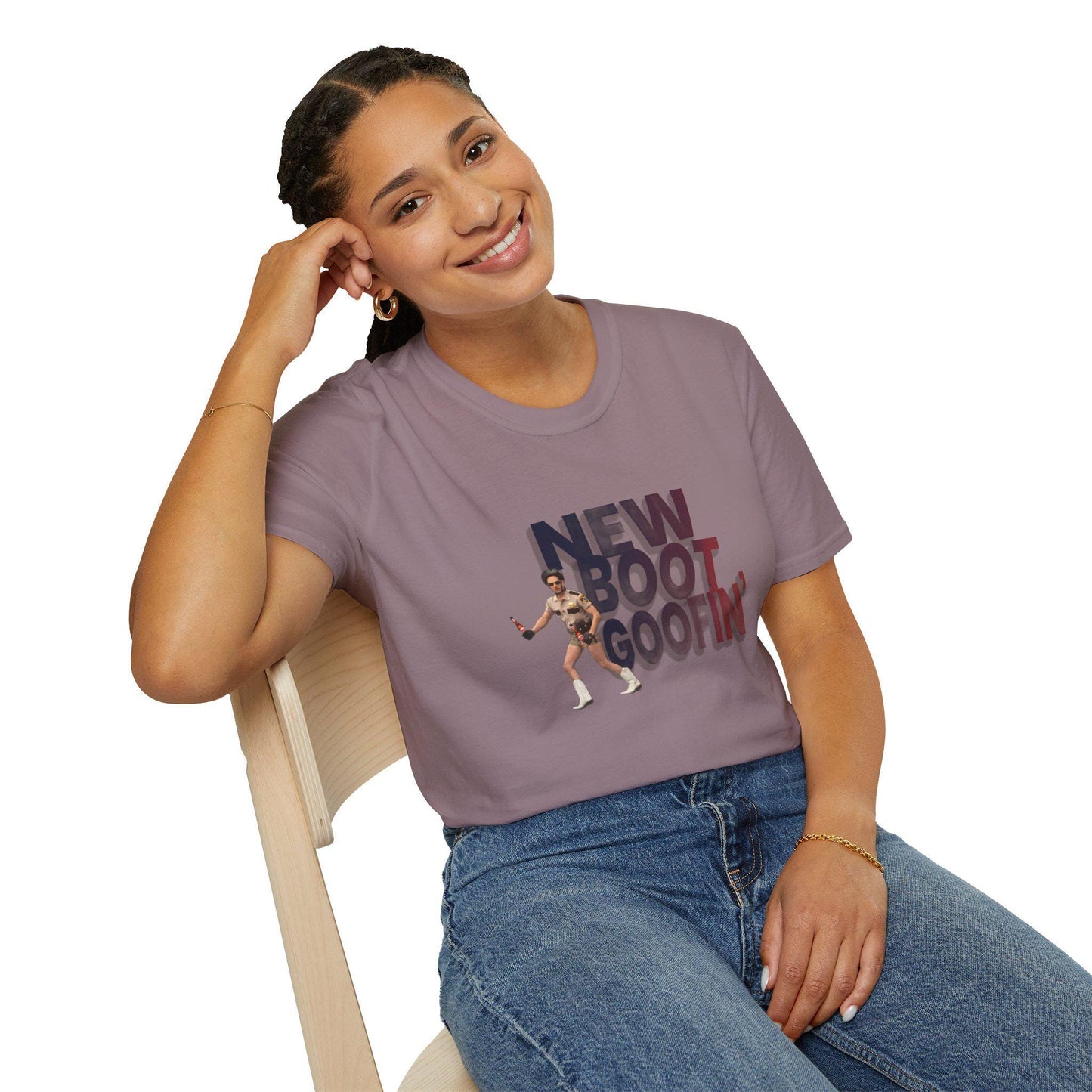 New Boot Goofin' Funny Unisex Softstyle T-Shirt
