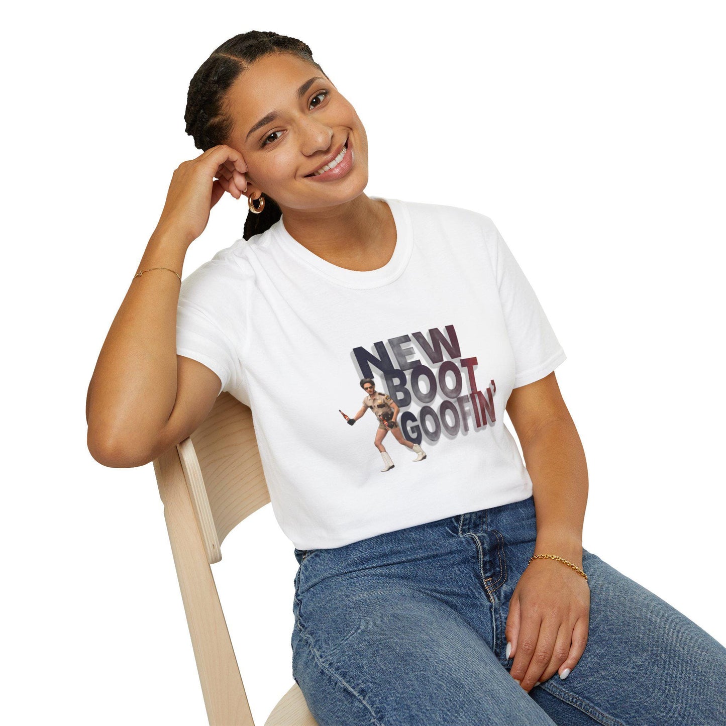 New Boot Goofin' Funny Unisex Softstyle T-Shirt