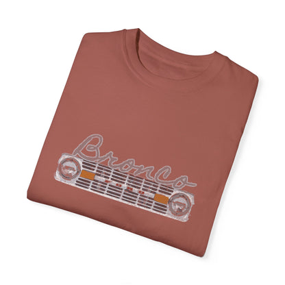 Front & Back Bronco T-Shirt Vintage 70's Broncos