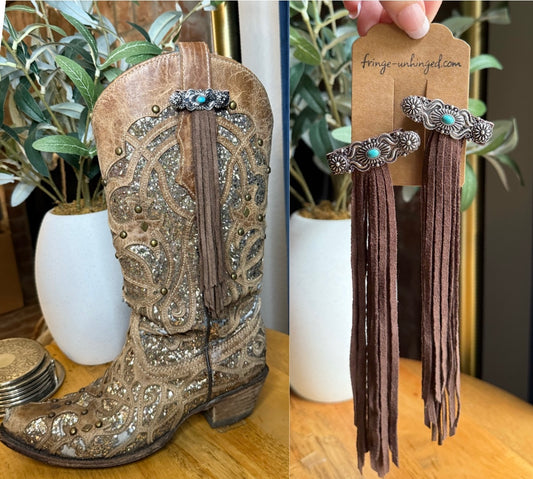 Boot Tassels – Suede Fringe #1