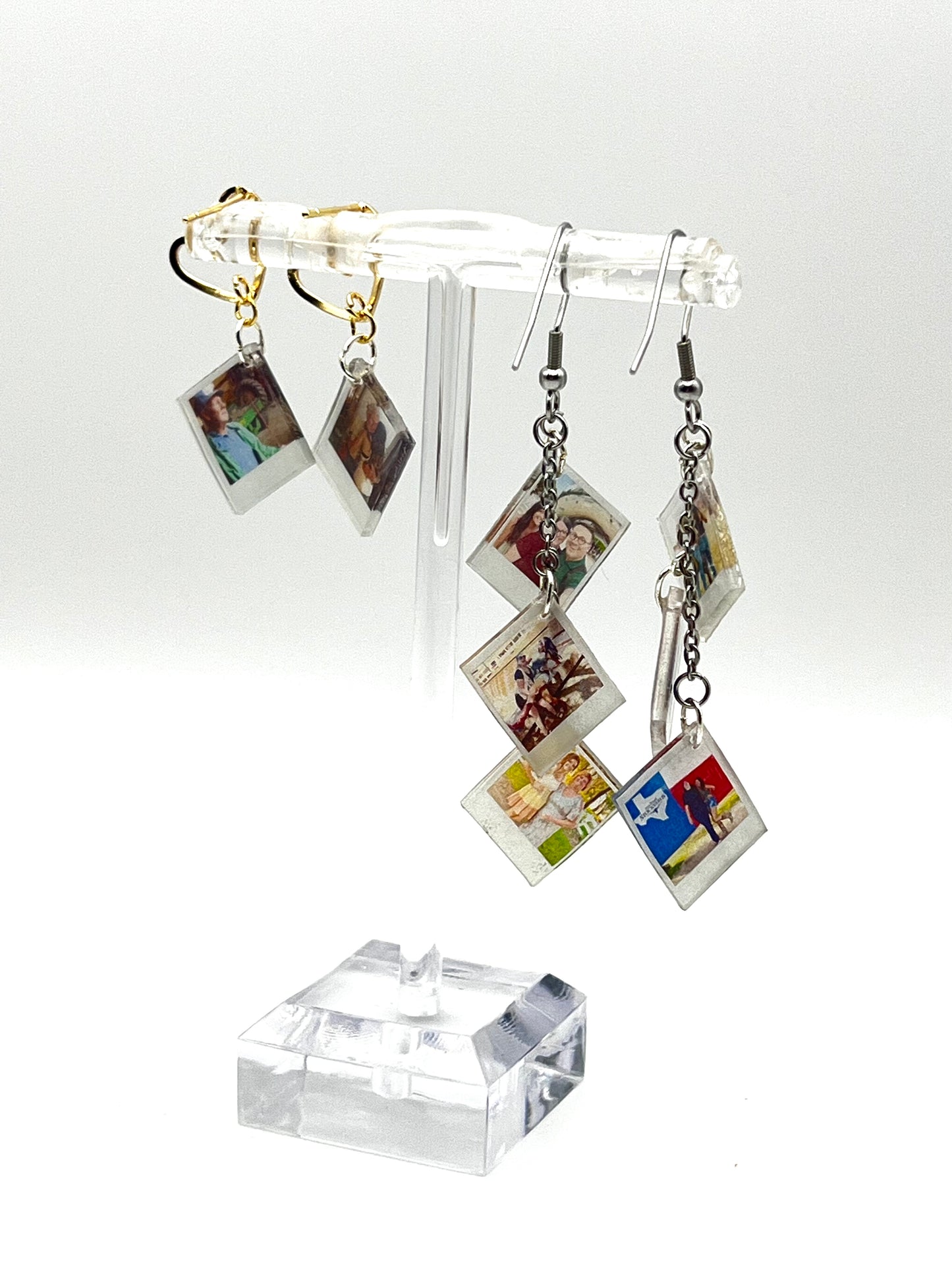 3 Photo Custom Earrings {Micro Memories}