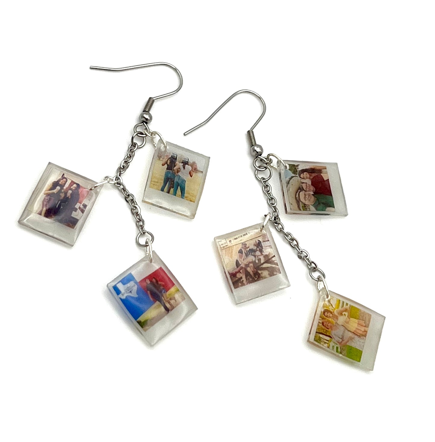 3 Photo Custom Earrings {Micro Memories}