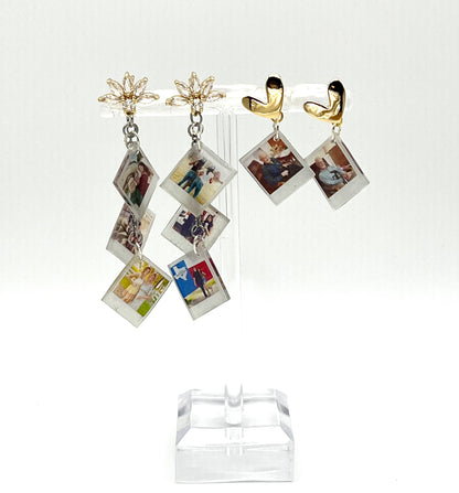 3 Photo Custom Earrings {Micro Memories}