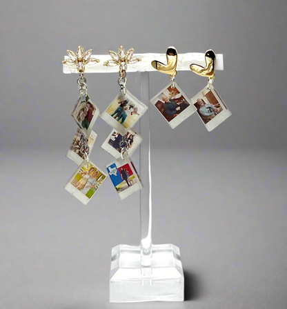 3 Photo Custom Earrings {Micro Memories}