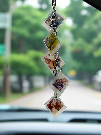 Custom Photo Rearview Mirror Chain {Micro Memories}