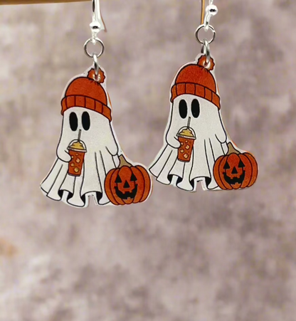 Ghost Trick or Treat Earrings