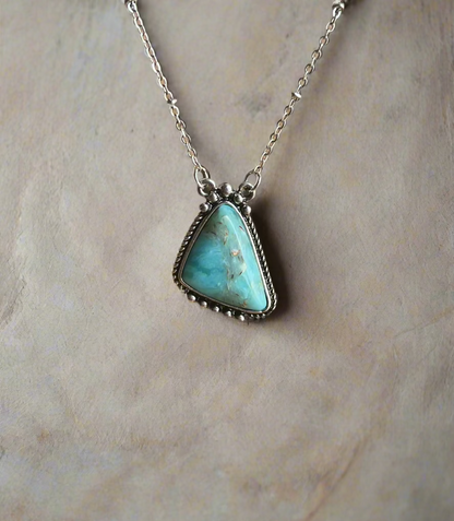 Turquoise Stone Western Necklace