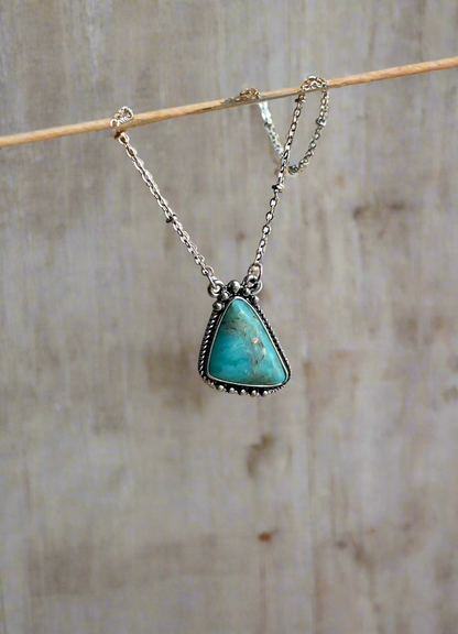 Turquoise Stone Western Necklace