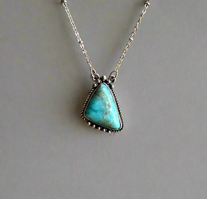 Turquoise Stone Western Necklace