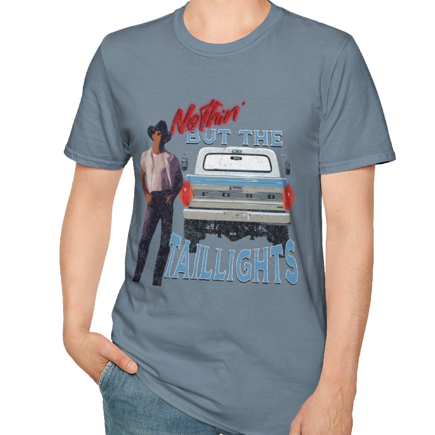 Nothin' But The Taillights Tee - Clint Black, 90's country