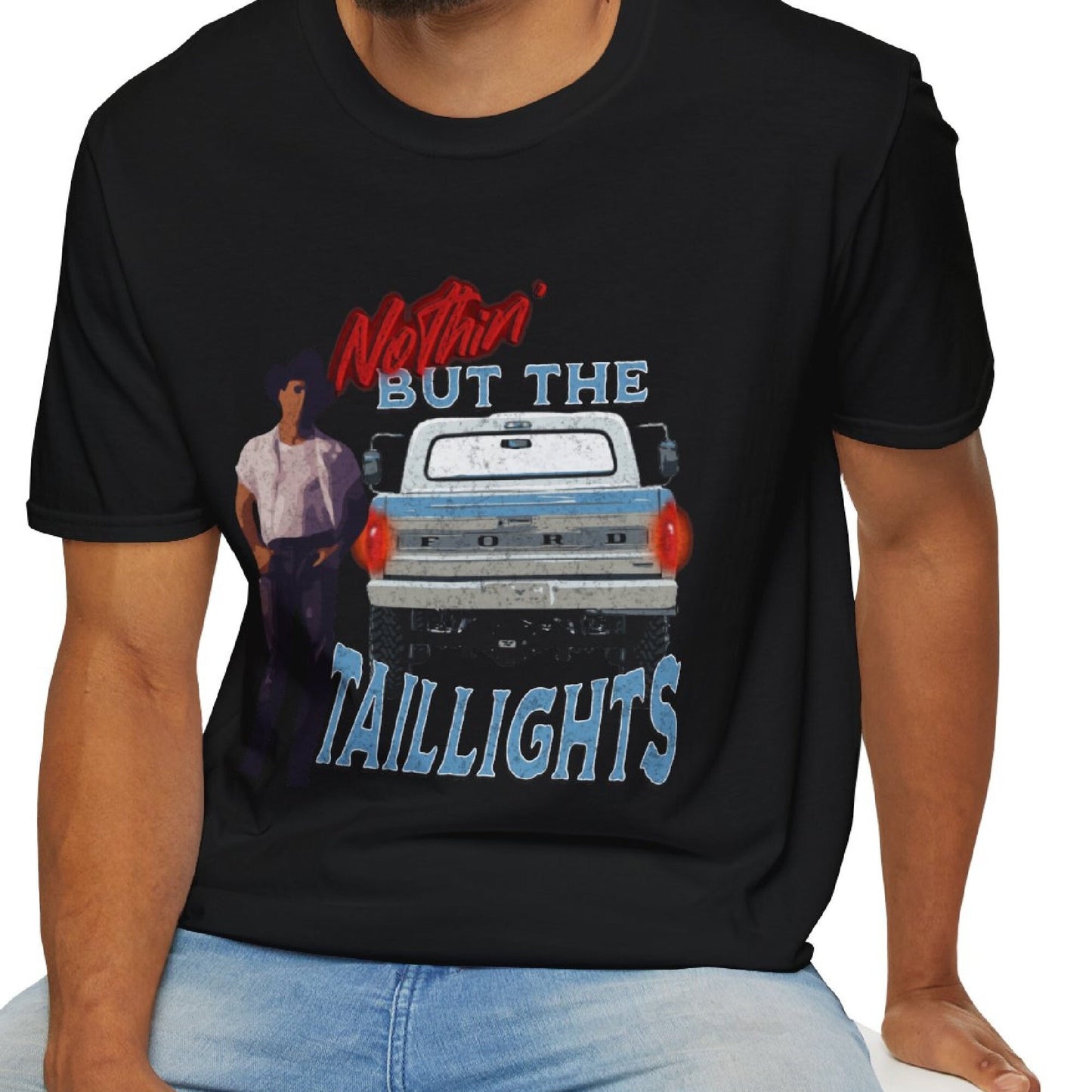 Nothin' But The Taillights Tee - Clint Black, 90's country