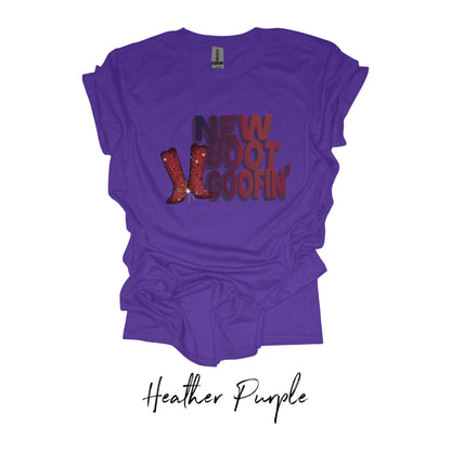 New Boot Goofin' TShirt - Ruby Sparkle Boots Comedy & Style