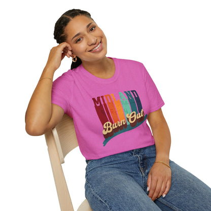 Midland Burn Out Retro T-shirt: Vintage Vibes with a Country Twist