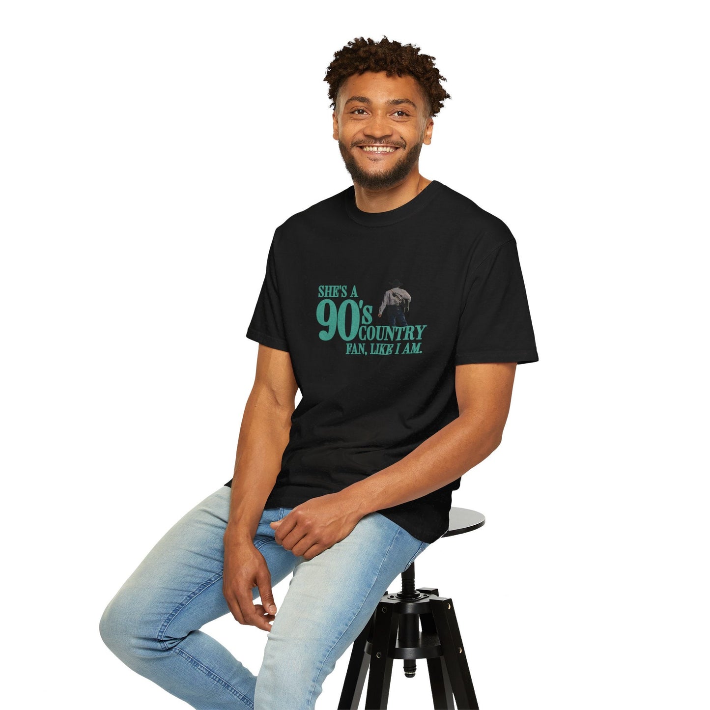 She's a 90's country fan, like I am! Cole Swindell Tshirt Heads Carolina - Comfort Colors Unisex Tee