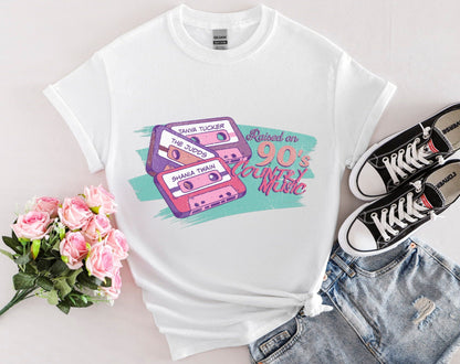 Raised on 90's country music - Tanya Tucker, Shania Twain, The Judds - cassette tapes nostalgia shirt