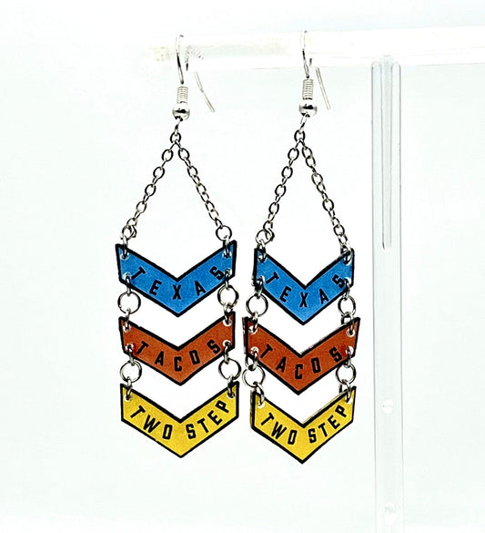 Texas + Tacos + Two-Step Earrings