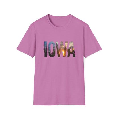 IOWA Cornfield Sunset T-shirt - Farming