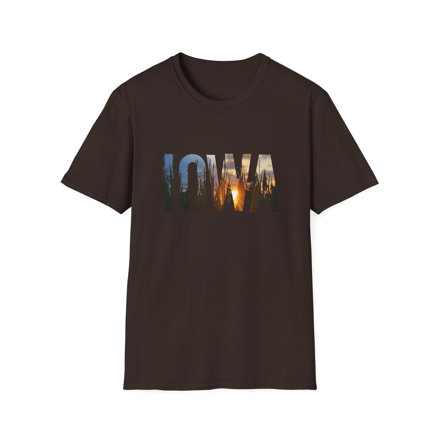 IOWA Cornfield Sunset T-shirt - Farming