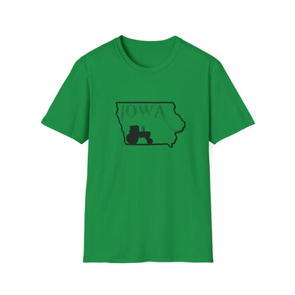 4450 & Iowa Silhouette John Deere Farming T-shirt