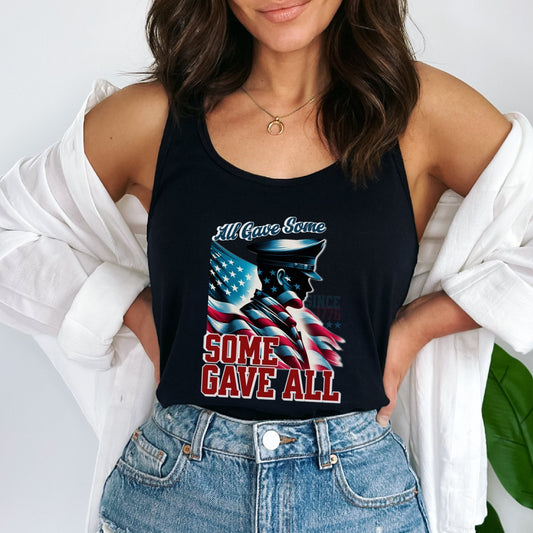 All Gave Some, Some Gave All: Soldier Memorial 4th of July Tank Top
