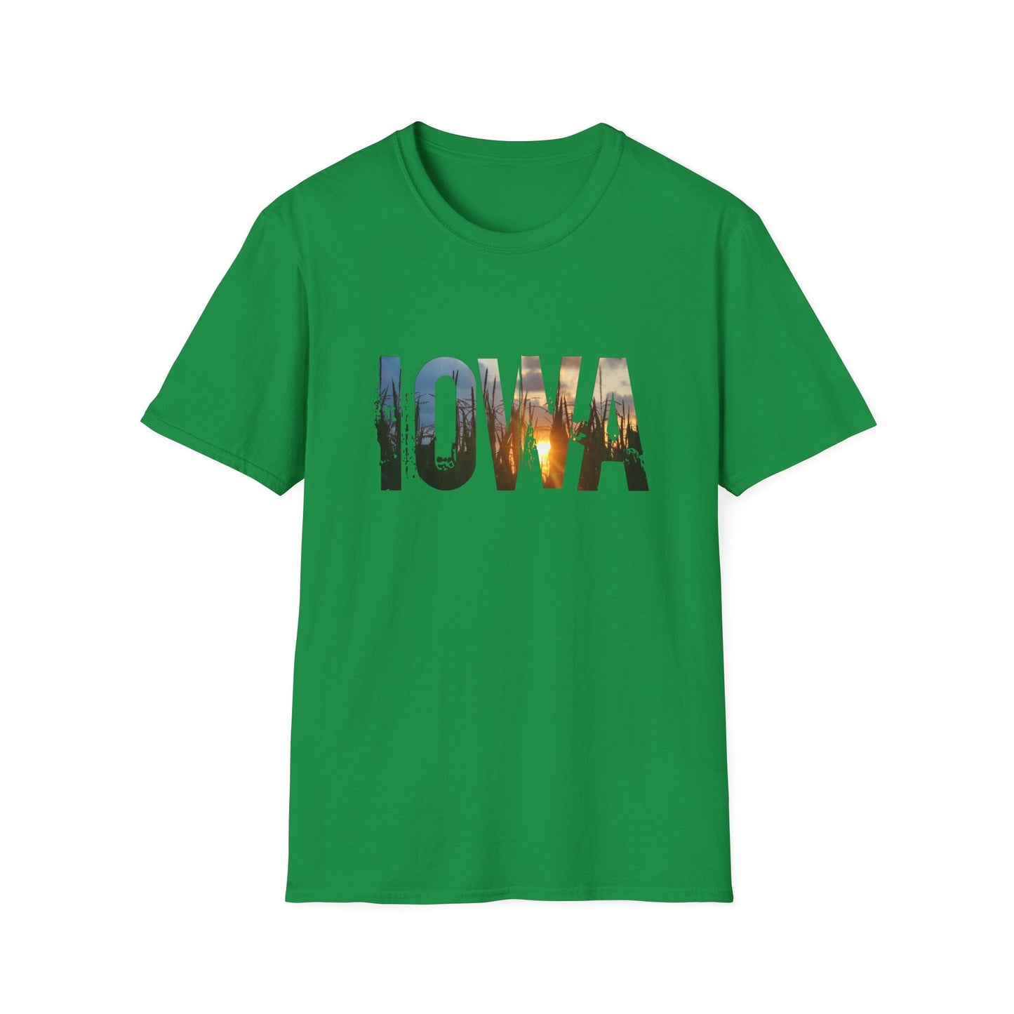 IOWA Cornfield Sunset T-shirt - Farming