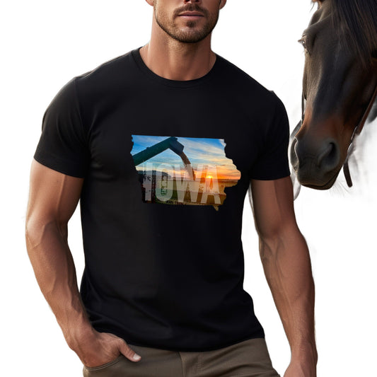 Iowa Farming T-shirt -- Corn Fields John Deere Nation