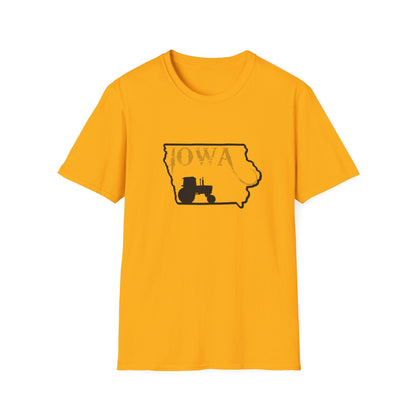 4450 & Iowa Silhouette John Deere Farming T-shirt