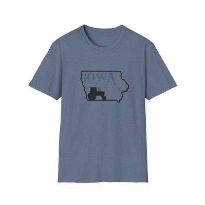 4450 & Iowa Silhouette John Deere Farming T-shirt