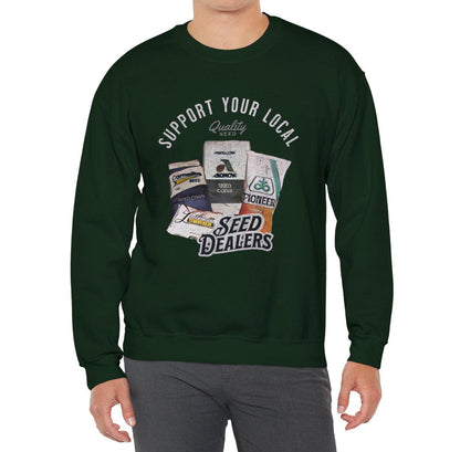Midwest Farming "Support Your Local Seed Dealer" Crewneck Sweatshirt {Also available in Hoodie and T-shirt!}